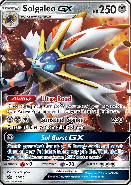 Solgaleo GX SM16 SM Black Star Promos Pokesingles