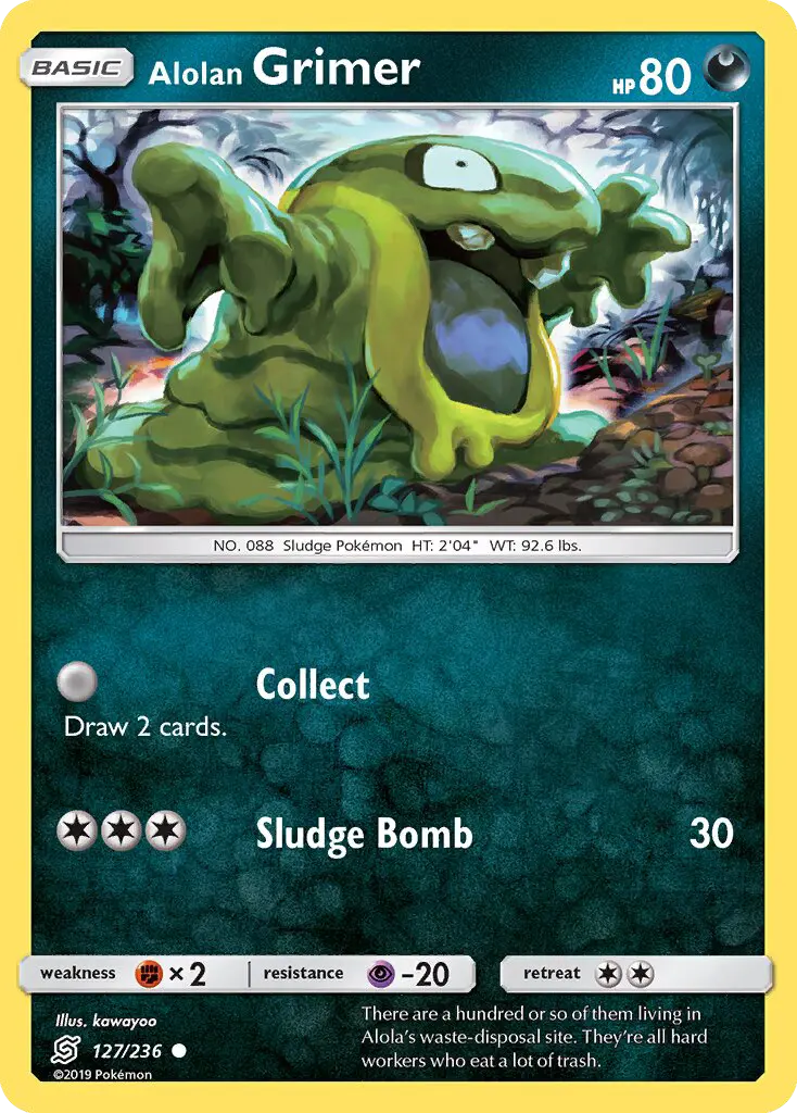 Alolan Grimer 127 Unified Minds Pokesingles