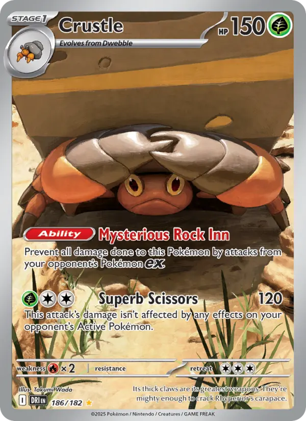 Crustle 186 Destined Rivals Pokesingles