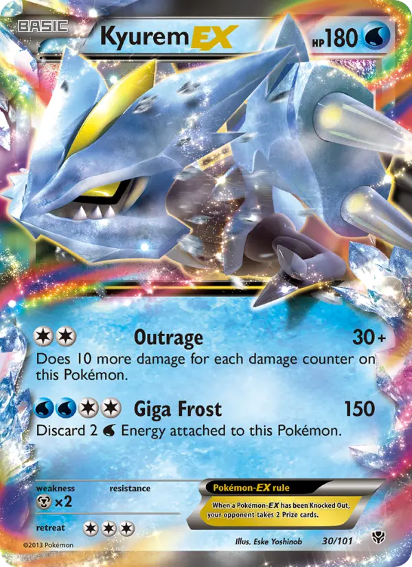 Kyurem-EX 30 Plasma Blast Pokesingles