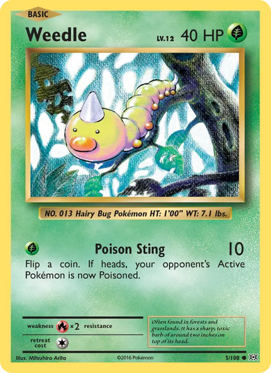 Weedle 5 Evolutions Pokesingles