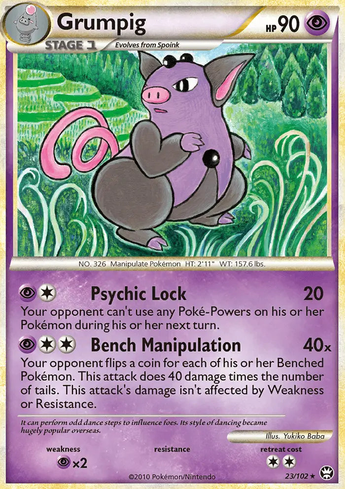 Grumpig 23 Triumphant Pokesingles