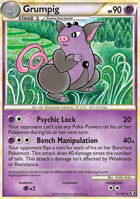 Grumpig 23 Triumphant Pokesingles
