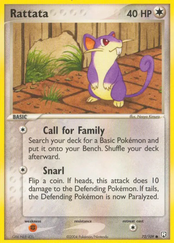 Rattata 72 Team Rocket Returns Pokesingles