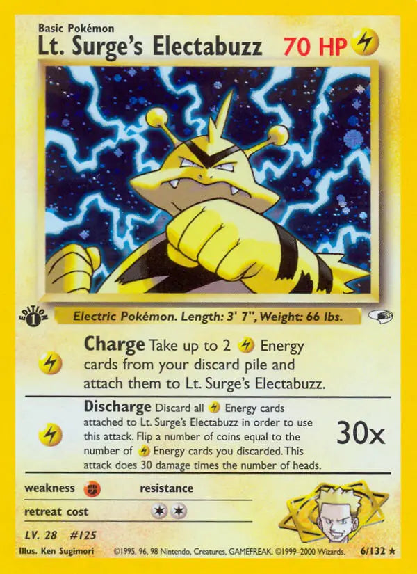 Lt. Surge's Electabuzz 6 Gym Heroes Pokesingles