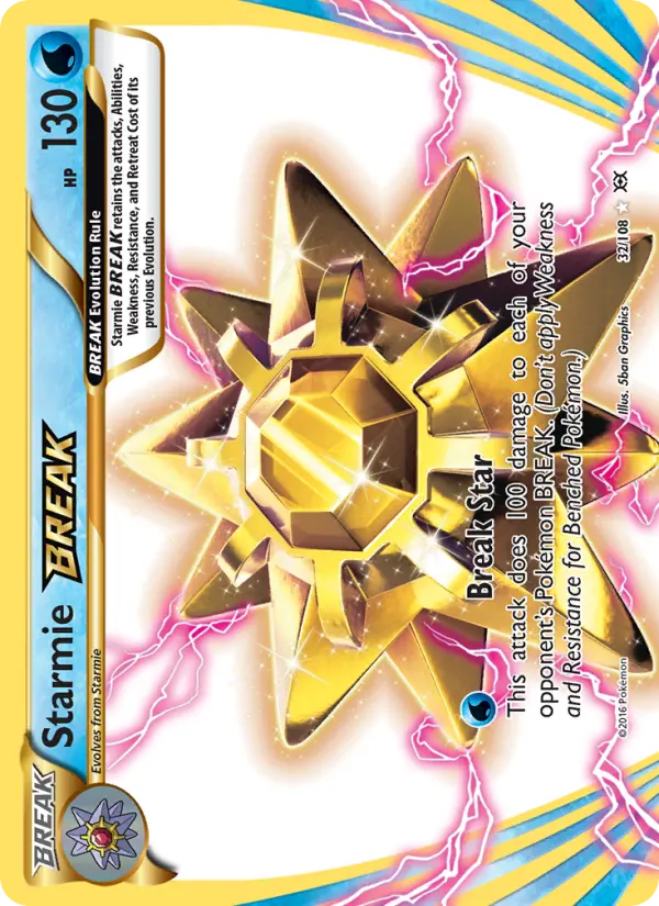 Starmie BREAK 32 Evolutions Pokesingles