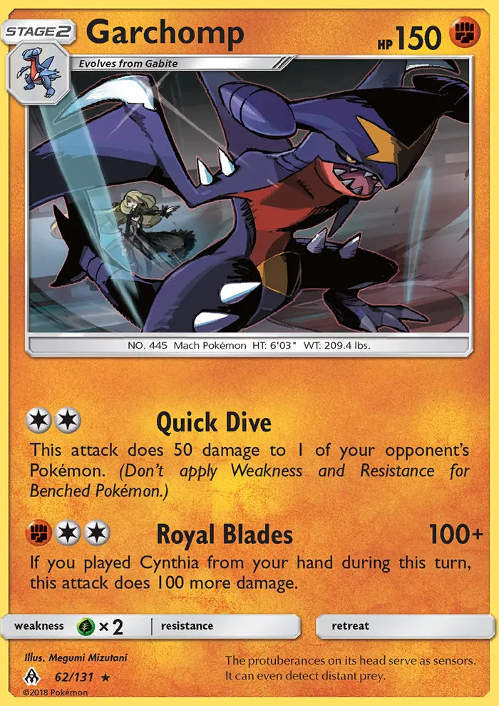 Garchomp 62 Forbidden Light Pokesingles