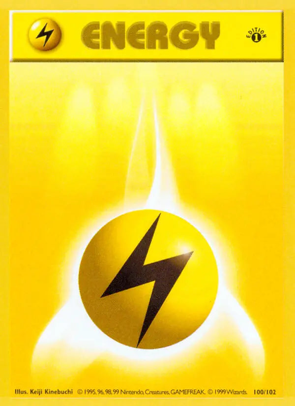 Lightning Energy 100 Base Set Pokesingles