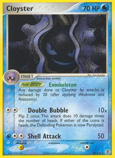 Cloyster 20 FireRed & LeafGreen Pokesingles