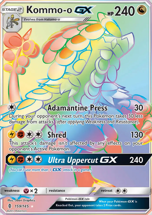 Kommo-o GX 159 Guardians Rising Pokesingles
