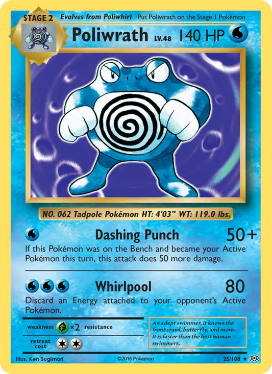 Poliwrath 25 Evolutions Pokesingles