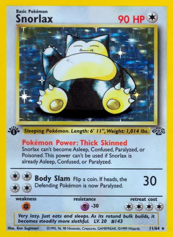 Snorlax 11 Jungle Pokesingles