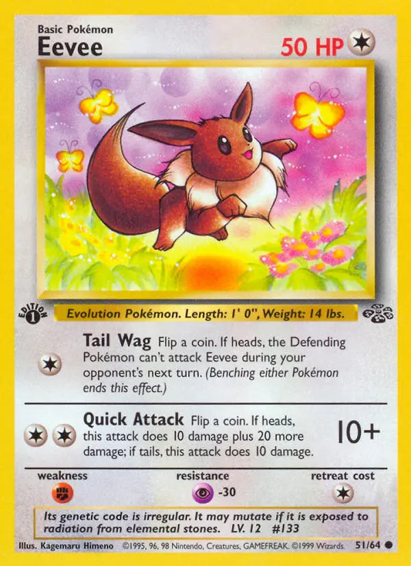Eevee 51 Jungle Pokesingles