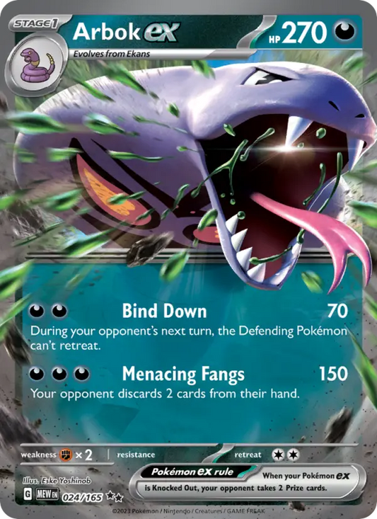 Arbok ex 24 151 Pokesingles
