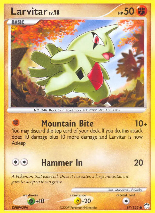 Larvitar 87 Mysterious Treasures Pokesingles