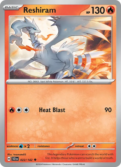 Reshiram 22 Stellar Crown Pokesingles