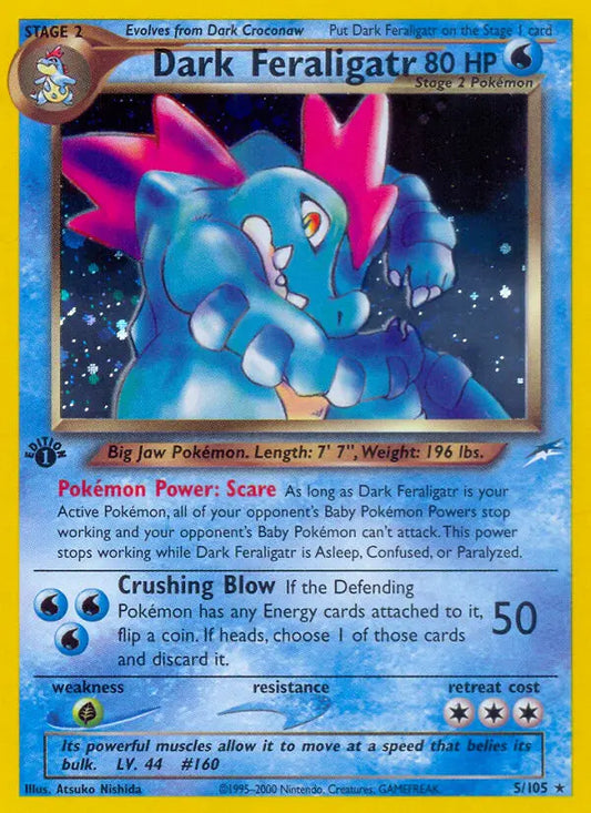Dark Feraligatr 5 Neo Destiny Pokesingles