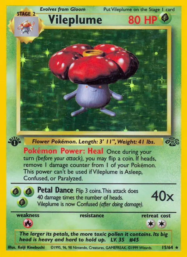 Vileplume 15 Jungle Pokesingles