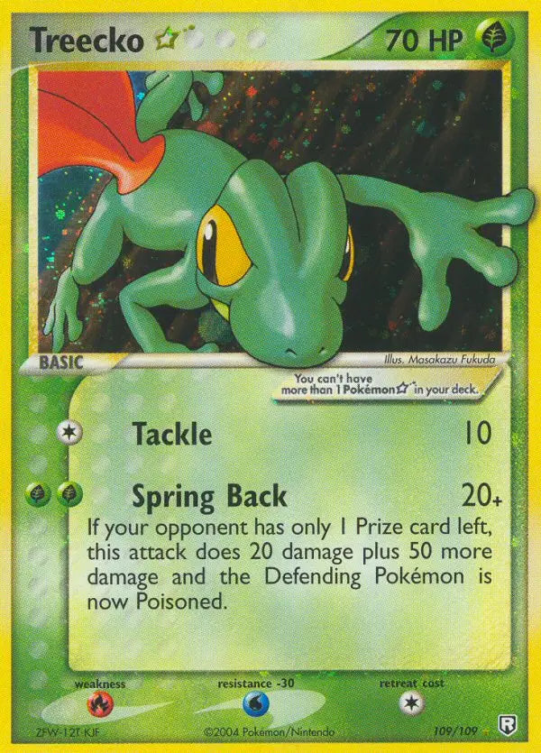 Treecko Star 109 Team Rocket Returns Pokesingles
