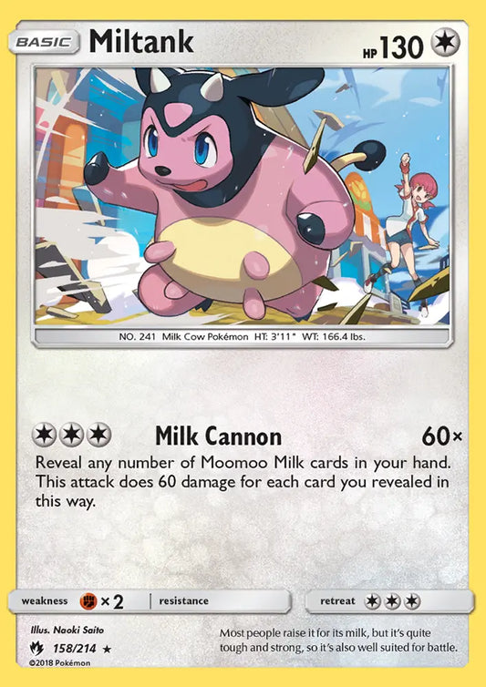 Miltank 158 Lost Thunder Pokesingles