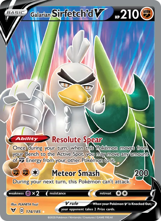 Galarian Sirfetch'd V 174 Vivid Voltage Pokesingles