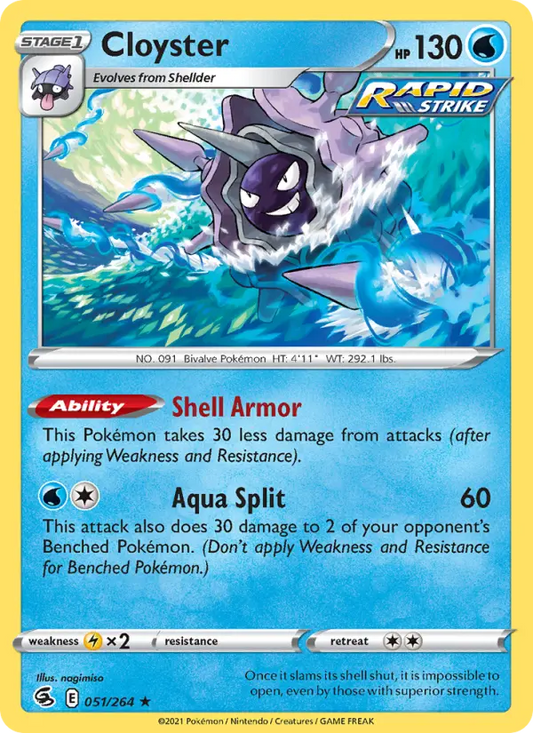 Cloyster 51 Fusion Strike Pokesingles