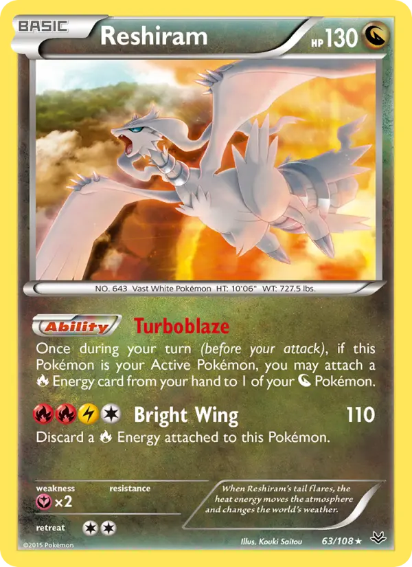 Reshiram 63 Roaring Skies Pokesingles