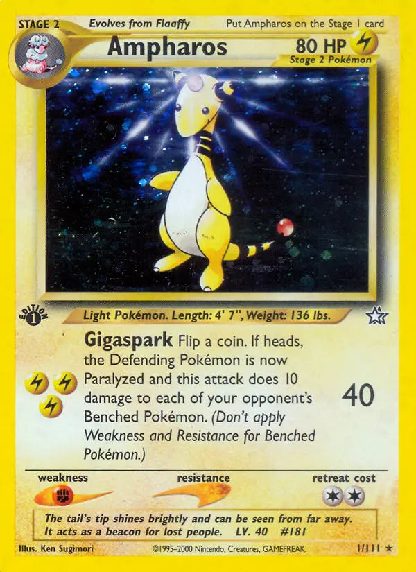 Ampharos 1 Neo Genesis Pokesingles
