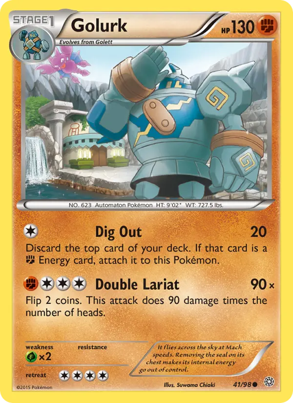 Golurk 41 Ancient Origins Pokesingles