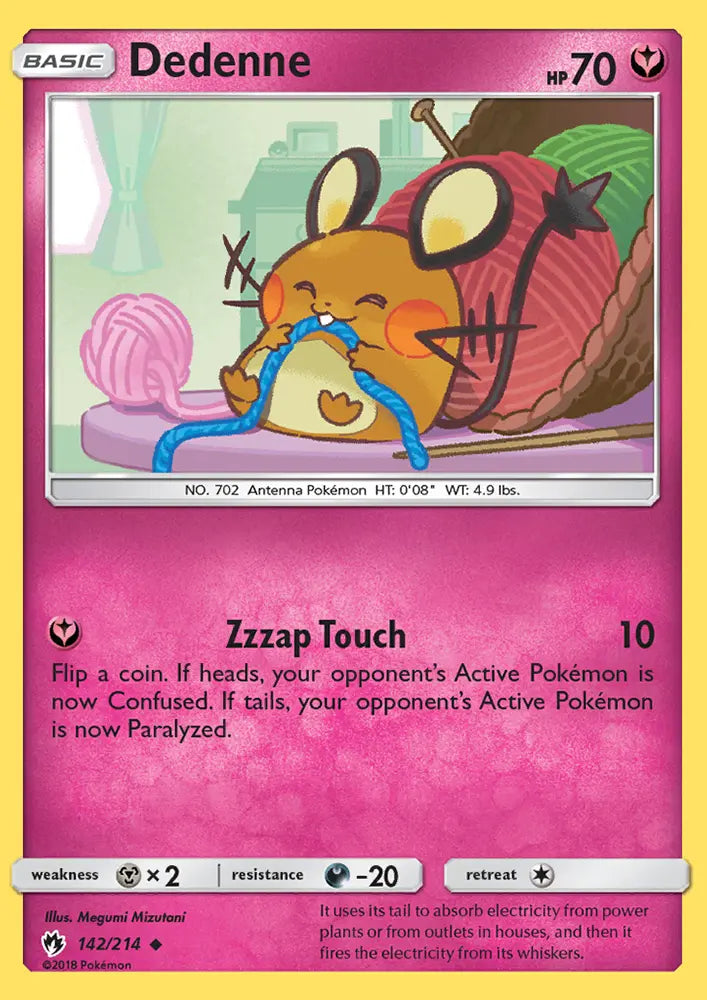 Dedenne 142 Lost Thunder Pokesingles
