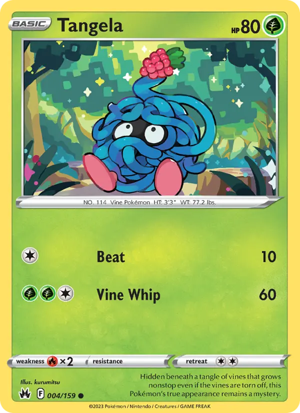 Tangela 4 Crown Zenith Pokesingles