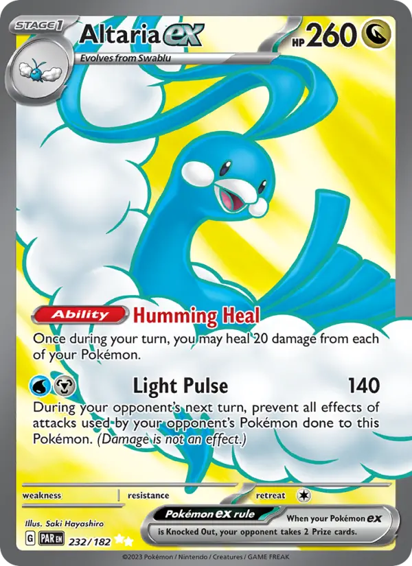 Altaria ex 232 Paradox Rift Pokesingles