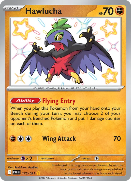 Hawlucha 175 Paldean Fates Pokesingles