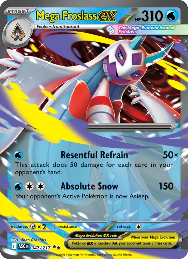 Mega Froslass ex 47 Ascended Heroes Pokesingles