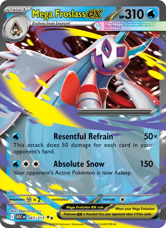 Mega Froslass ex 47 Ascended Heroes Pokesingles