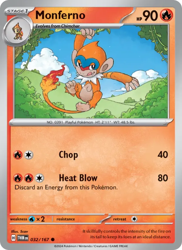 Monferno 32 Twilight Masquerade Pokesingles