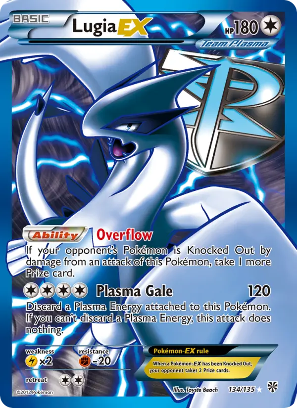 Lugia-EX 134 Plasma Storm Pokesingles