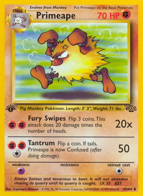 Primeape 43 Jungle Pokesingles