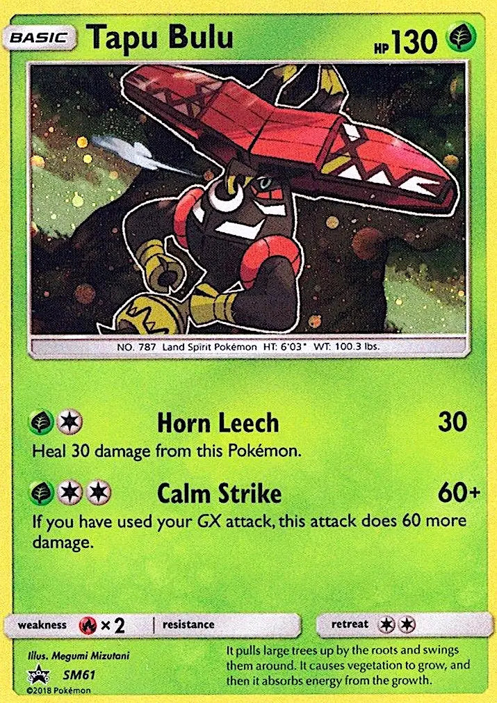 Tapu Bulu SM61 SM Black Star Promos Pokesingles