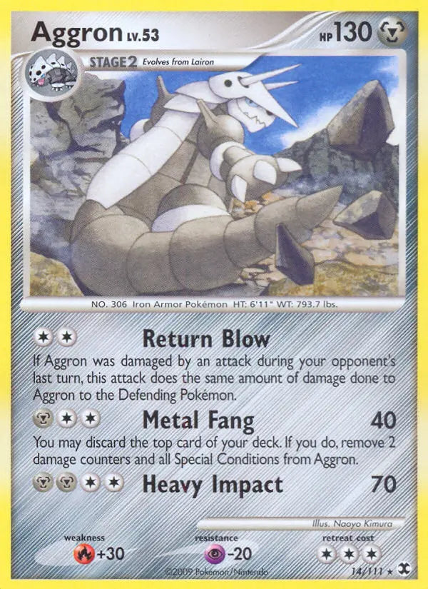 Aggron 14 Rising Rivals Pokesingles