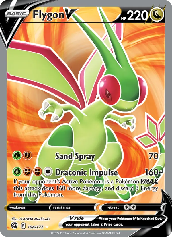 Flygon V 164 Brilliant Stars Pokesingles