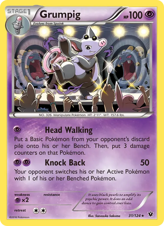Grumpig 31 Fates Collide Pokesingles