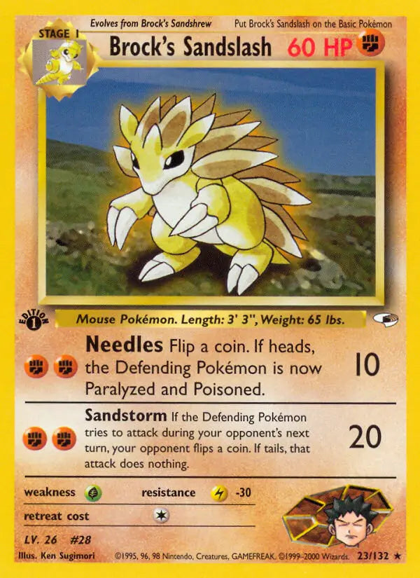 Brock's Sandslash 23 Gym Heroes Pokesingles