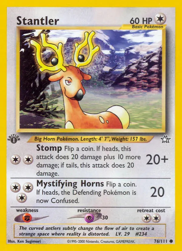 Stantler 76 Neo Genesis Pokesingles