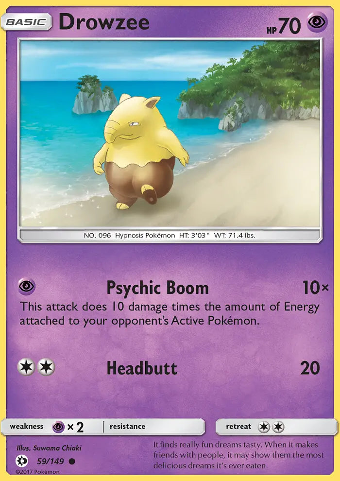 Drowzee 59 Sun & Moon Pokesingles