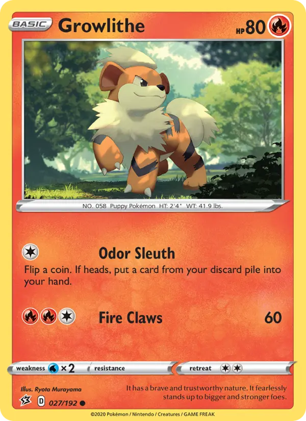 Growlithe 27 Rebel Clash Pokesingles
