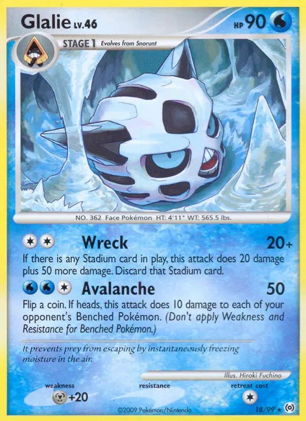 Glalie 18 Arceus Pokesingles