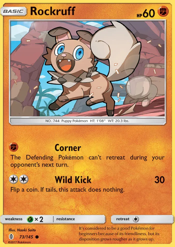 Rockruff 73 Guardians Rising Pokesingles