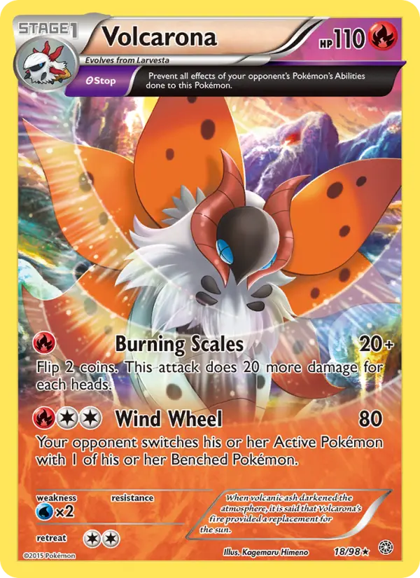 Volcarona 18 Ancient Origins Pokesingles