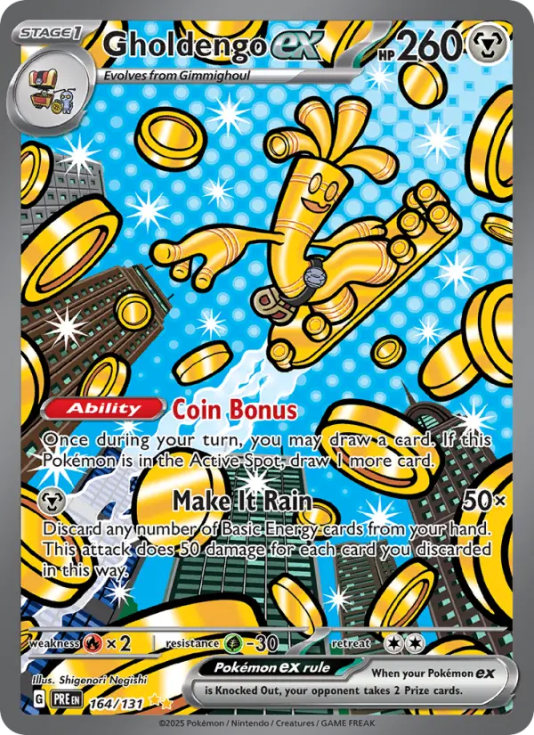 Gholdengo ex 164 Prismatic Evolutions Pokesingles